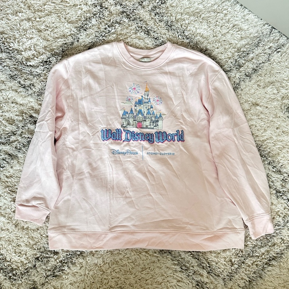 Stoney Clover Lane 2024 Walt Disney World Cinderella Castle Sweatshirt Pink